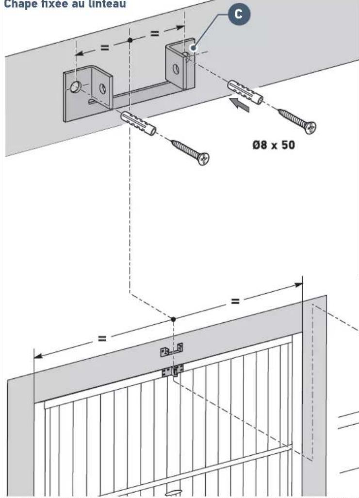 SOMFY GDK 1100 - Mise en place des attaches - 6