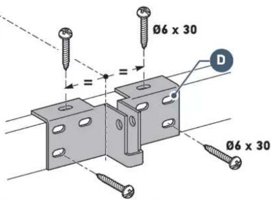 SOMFY GDK 1100 - Mise en place des attaches - 8