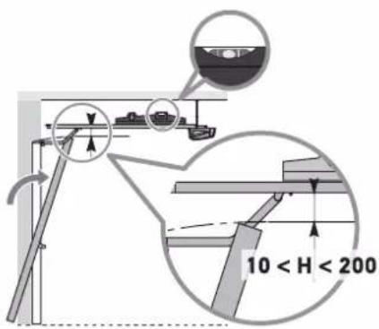 SOMFY GDK 1100 - Case 2: Drive not against ceiling - 1
