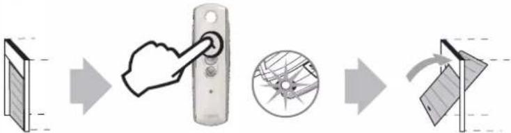 SOMFY GDK 1100 - ▶ Utilisation d'une télécommande 3 touches - 1