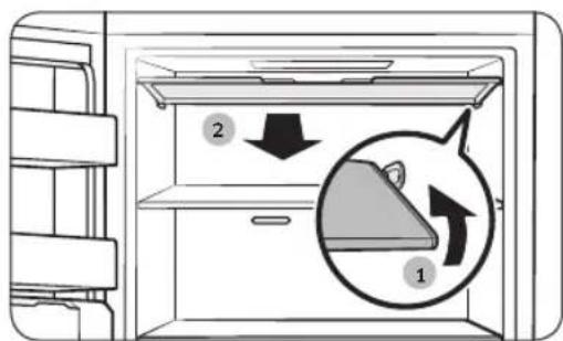 SAMSUNG RR39C76C339 - Volet de la clayette supérieure (modèles applicables uniquement) - 1