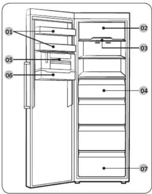 SAMSUNG RR39C76C339 - Overzicht van de koelkast - 1