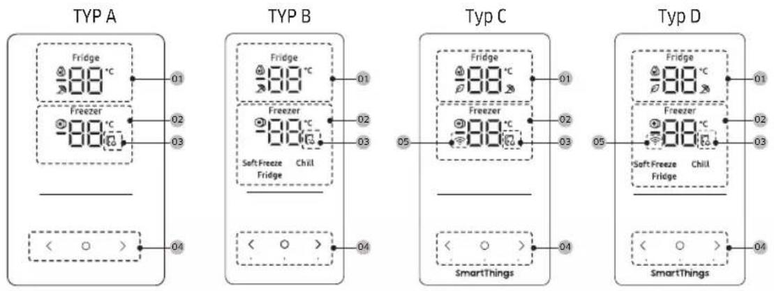 SAMSUNG RB38C7B5D22 - Bedienfeld (nur für entsprechend ausgestattete Modelle) - 1