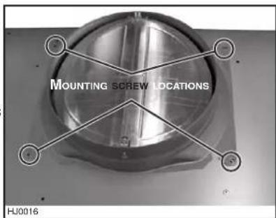 MOUNTING SCREW LOCATIONS HJ0016