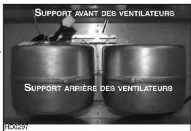 SUPPORT AVANT DES VENTILATEURS SUPPORT ARRIÈRE DES VENTILATEURS HD0297