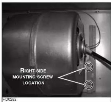 RIGHT SIDE MOUNTING SCREW LOCATION HD0282