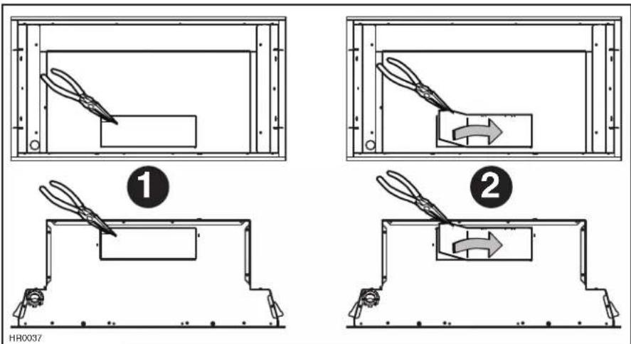 BEST CC65I28SB - REMOVE THE KNOCKOUT OPENING (SINGLE BLOWER MODEL ONLY) - 1
