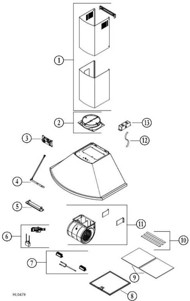 BEST AFBWCN1 - REPLACEMENT PARTS - 1