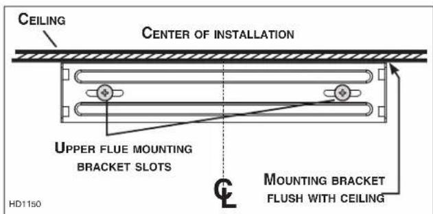BEST AFBWCN1 - INSTALL UPPER FLUE MOUNTING BRACKET (DUCTED INSTALLATION ONLY) - 1