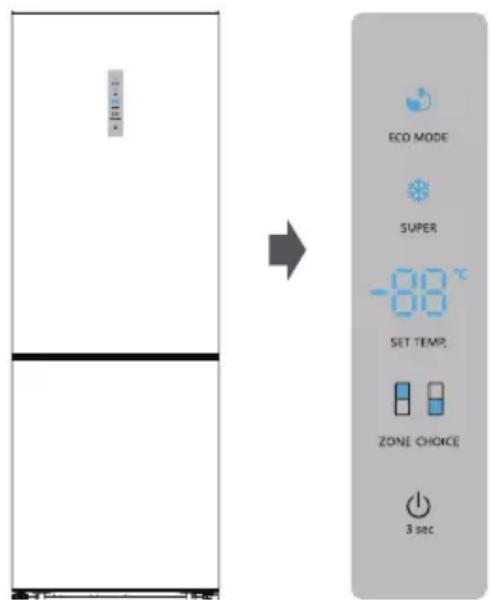 HISENSE RB645N4BFD - Panel de control - 1