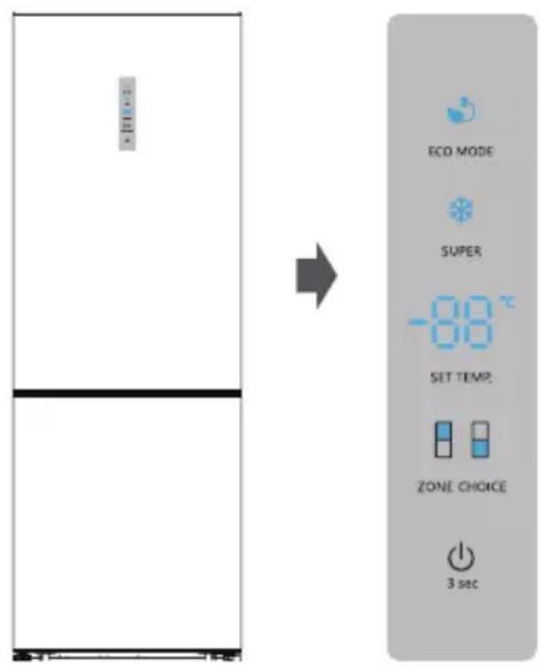 HISENSE RB645N4BFD - Painel de controlo - 1