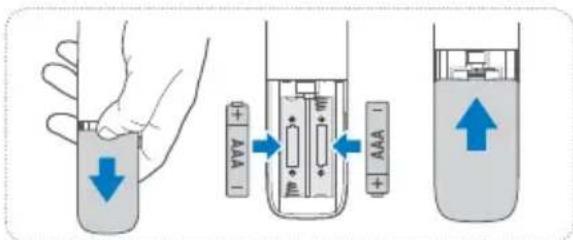 HISENSE MH6TL4TB - Kaukosäätimen pariston vaihto - 1