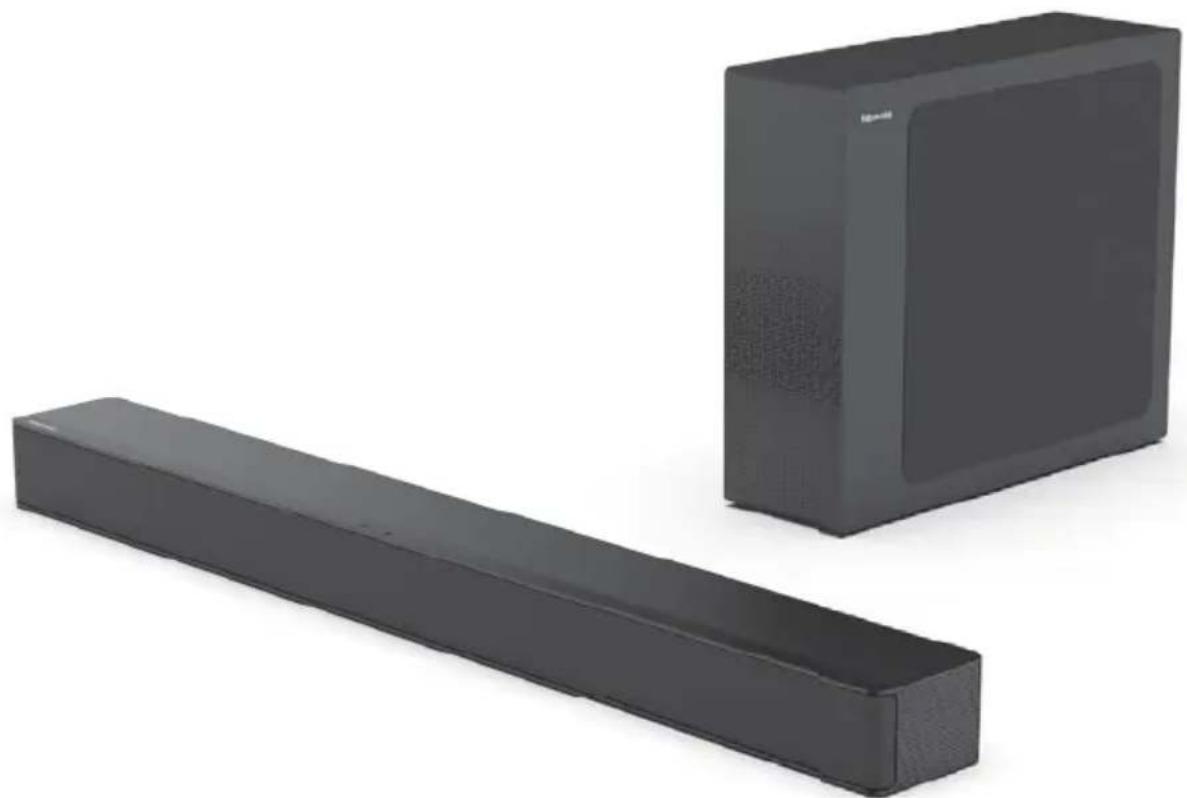 HISENSE MH6TL4TB - 2.1-канален саундбар с безжичен субуфър Модел: HS2100 - 1