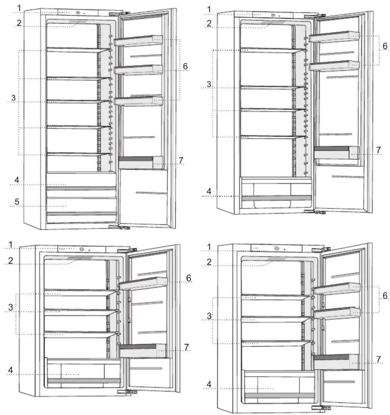 GORENJE RI412EE1 - INVERSION DU SENS D'OUVERTURE DES PORTES ET ENCASTREMENT DANS UN MEUBLE - 1