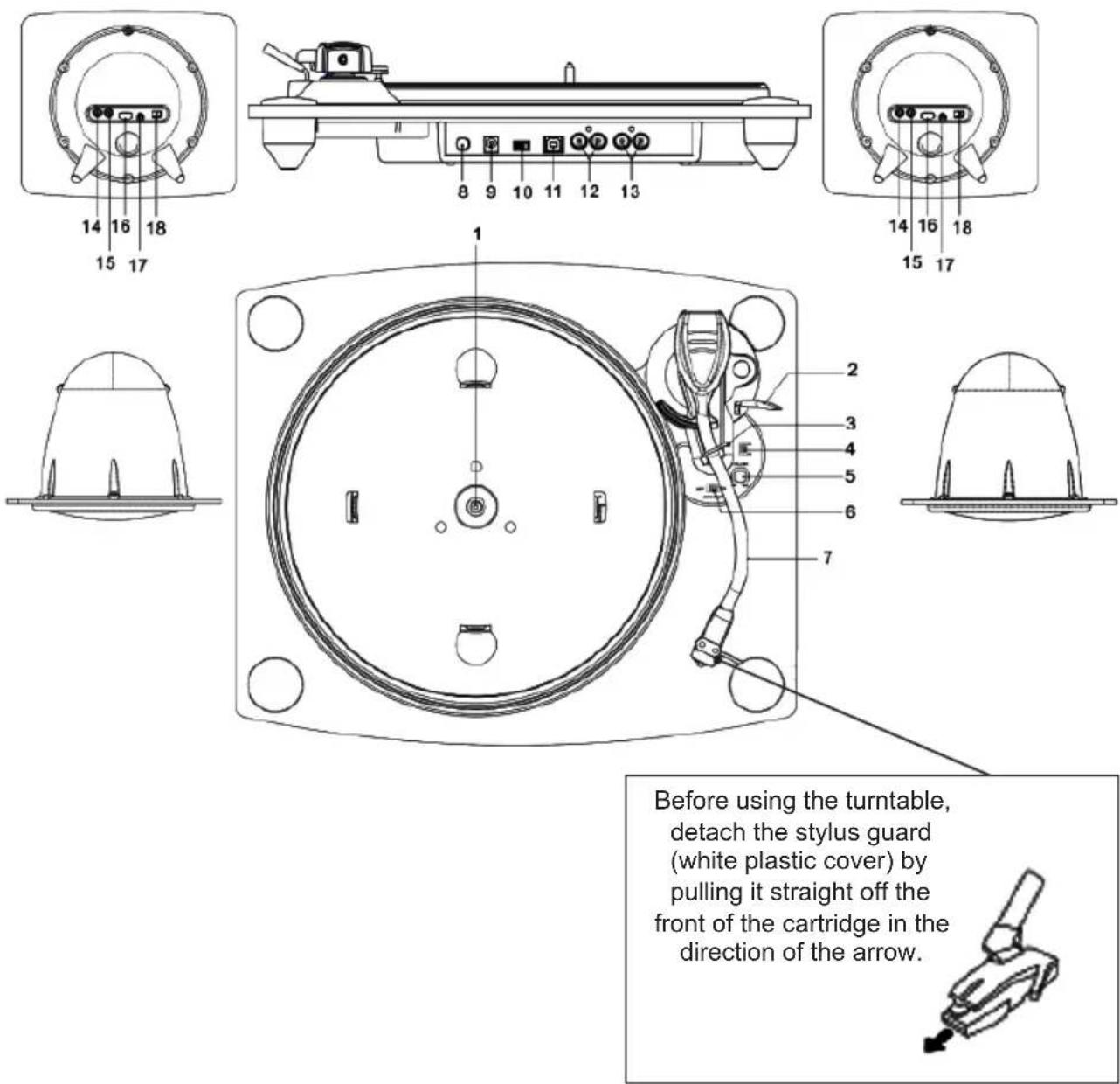 BIGBEN INTERACTIVE TD115 SPS - Description of Parts - 1