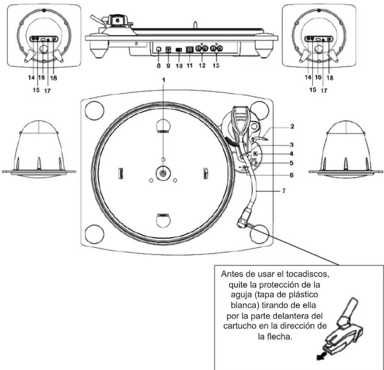 BIGBEN INTERACTIVE TD115 SPS - Descripción de las partes - 1