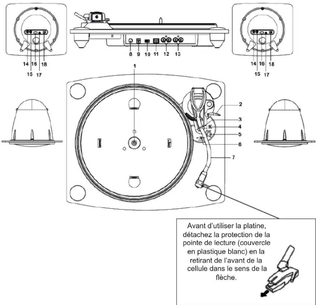 BIGBEN INTERACTIVE TD115 SPS - Description des pieces - 1