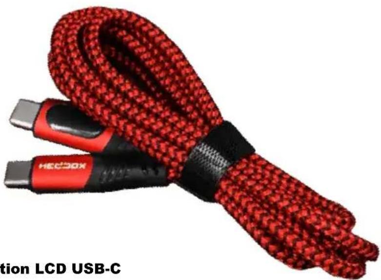 Hedbox HED-DC10 - Câble d'alimentation LCD USB-C fourni - 1