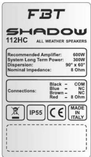 FBT Shadow 112CT - SYSTEME KONSTANTER IMPEDANZ - 4