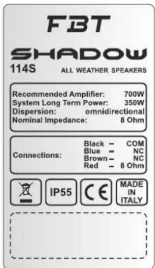 FBT Shadow 112CT - SYSTEME KONSTANTER IMPEDANZ - 6
