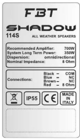 FBT Shadow 112CT - SISTEMI A IMPEDENZA COSTANTE - 6