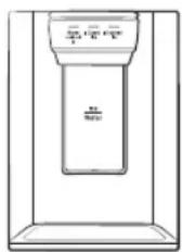 SAMSUNG RS6GCG882EB1 - Distributeur d'eau/de glaçons (modèles applicables uniquement) - 1