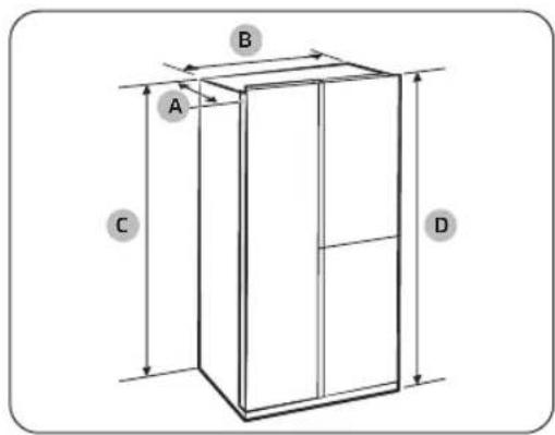 SAMSUNG RS6GCG882EB1 - Abstand - 1