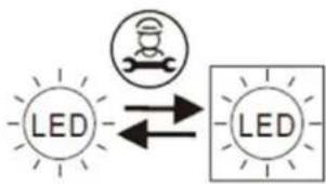 CLIMADIFF CC12F - Remplacement de la lampe d'éclairage - 1