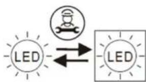 CLIMADIFF CC12F - Vervanging van de verlichtingslamp - 1