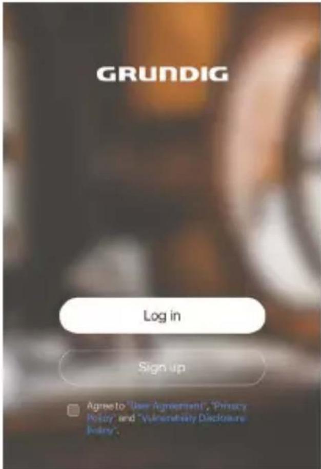 GRUNDIG Portable 360 - Configuración de inicio de sesión y registro - 1