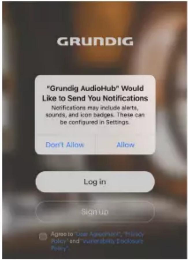 GRUNDIG Portable 360 - Permission request - 1