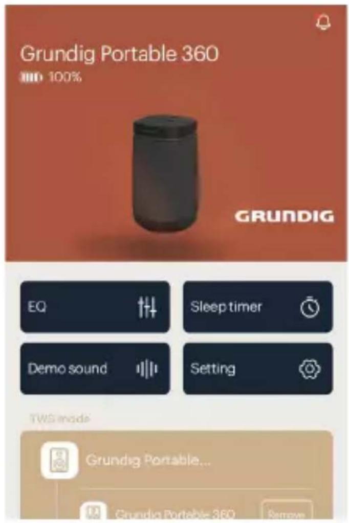 GRUNDIG Portable 360 - APP-BETRIEB - 1