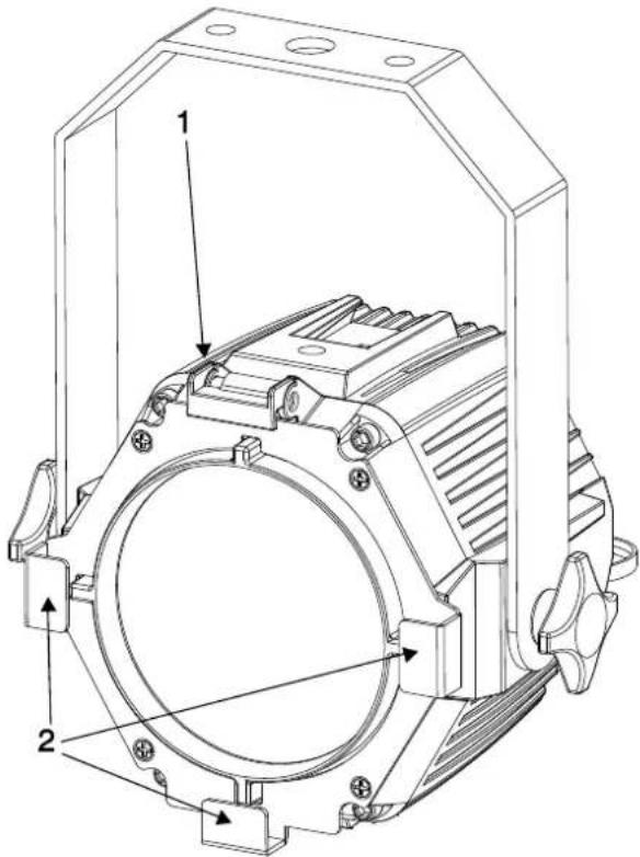 MARTIN VDO Atomic Dot - Installation des accessoires optiques - 1