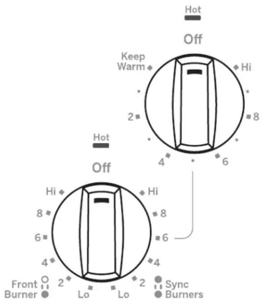 GE JP3030TWWW - How To Synchronize Left Burners - 1