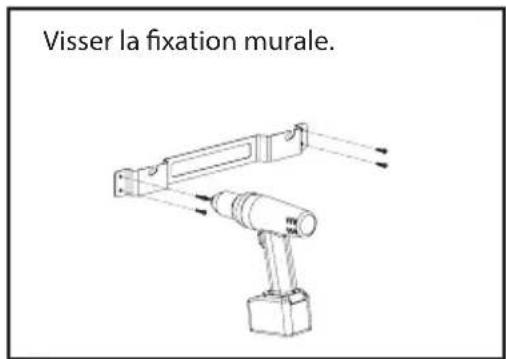 Visser la fixation murale.