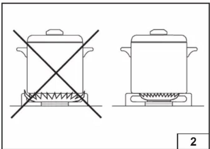 Glem Gas GV635HBK - Using the burners - 2