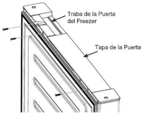 GE Profile PBV10R5VSS - Reinstalación de la Puerta del Freezer y de la Bisagra Media (Cont.) - 1