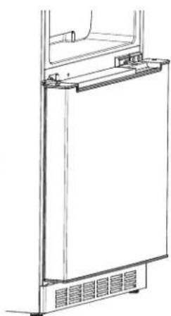 GE Profile PBV10R5VSS - Réinstallation de la porte du congélateur et de la charnière centrale (suite) - 2