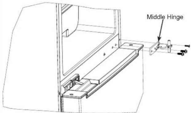 GE Profile PBV10R5VSS - Removing Middle Hinge - 1