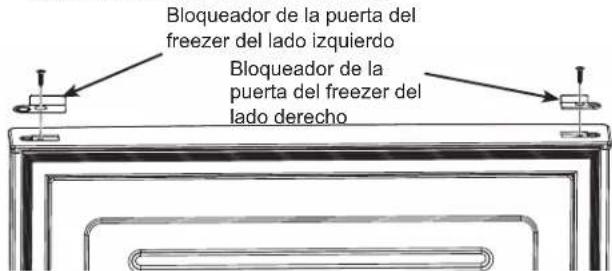 GE Profile PBV10R5VSS - Reinstalación de la Puerta del Freezer y de la Bisagra Media (Cont.) - 1