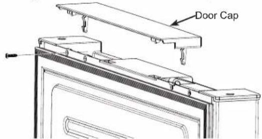 GE Profile PBV10R5VSS - Reinstalling Freezer Door and Middle Hinge (Cont.) - 2