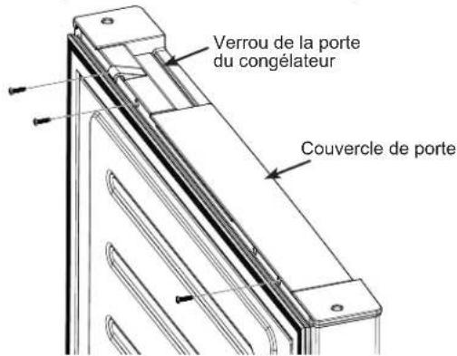 GE Profile PBV10R5VSS - Réinstallation de la porte du congélateur et de la charnière centrale (suite) - 1