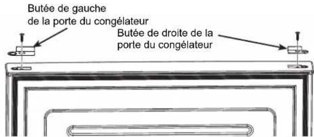 GE Profile PBV10R5VSS - Réinstallation de la porte du congélateur et de la charnière centrale (suite) - 1