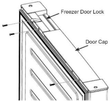 GE Profile PBV10R5VSS - Reinstalling Freezer Door and Middle Hinge (Cont.) - 1