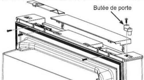 GE Profile PBV10R5VSS - Réinstallation de la porte du réfrigérateur et de la charnière supérieure - 1