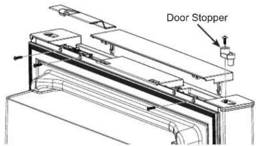 GE Profile PBV10R5VSS - Reinstalling Refrigerator Door and Upper Hinge - 1