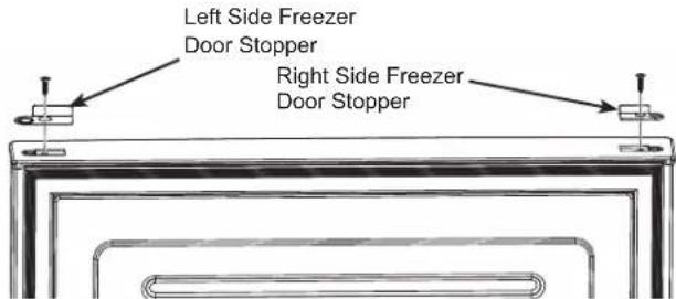 GE Profile PBV10R5VSS - Reinstalling Freezer Door and Middle Hinge (Cont.) - 1