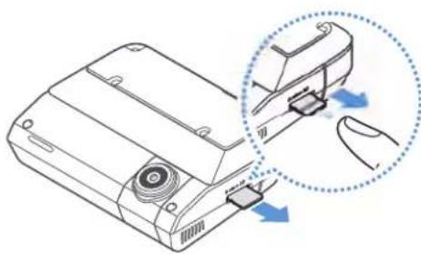ALPINE DVR-F790 - Removing and inserting the memory card - 1