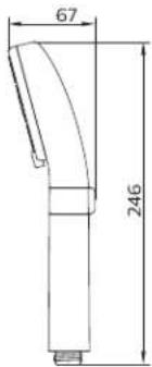 PHILIPS ASH1512 - 产品尺寸 - 1