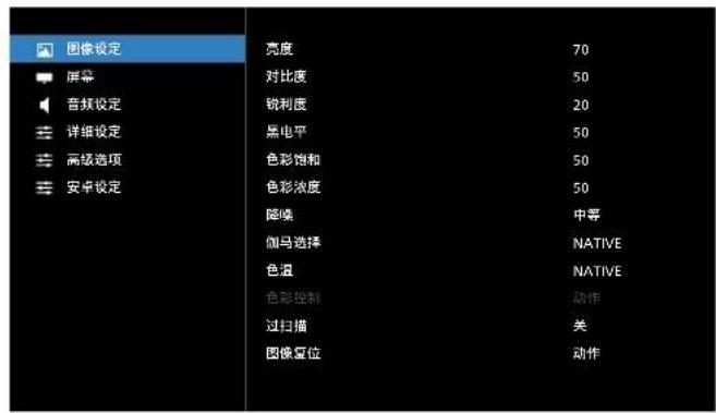PHILIPS 65BDL3652T - 图像设定菜单 - 1